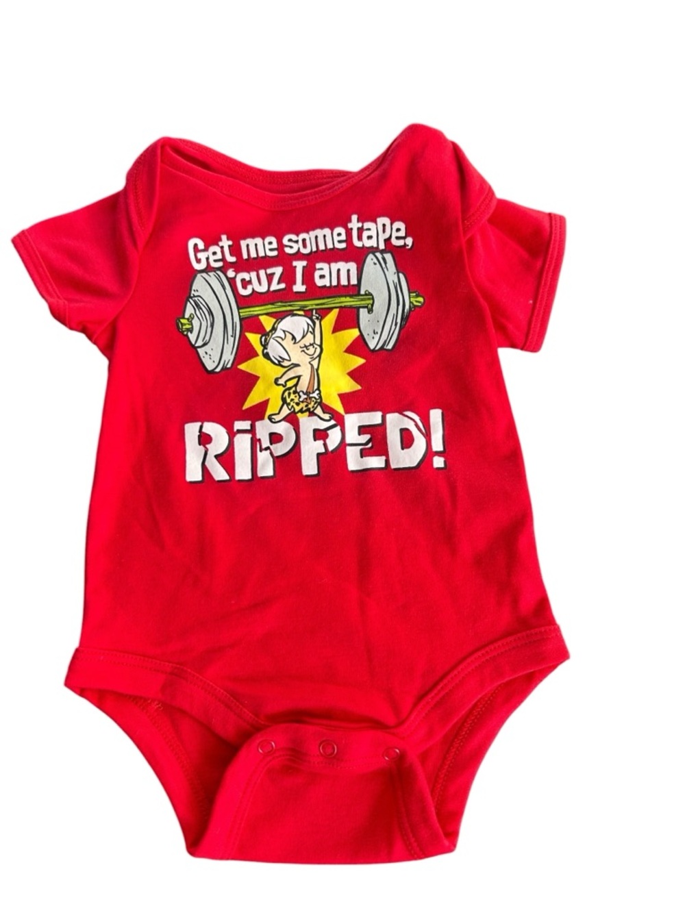 Hanna Barbera New Flinstones Bam Bam graphic one piece size 3 months retro